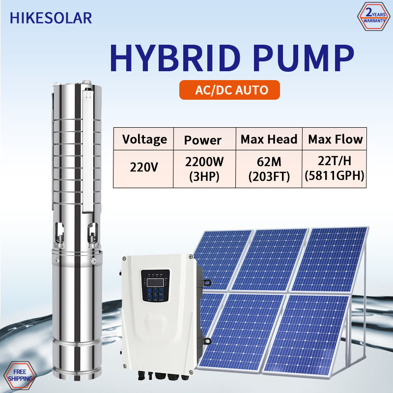 Hybrid DC AC Solar Powered Hig - Farming Pump For Agriculture reseña y precio