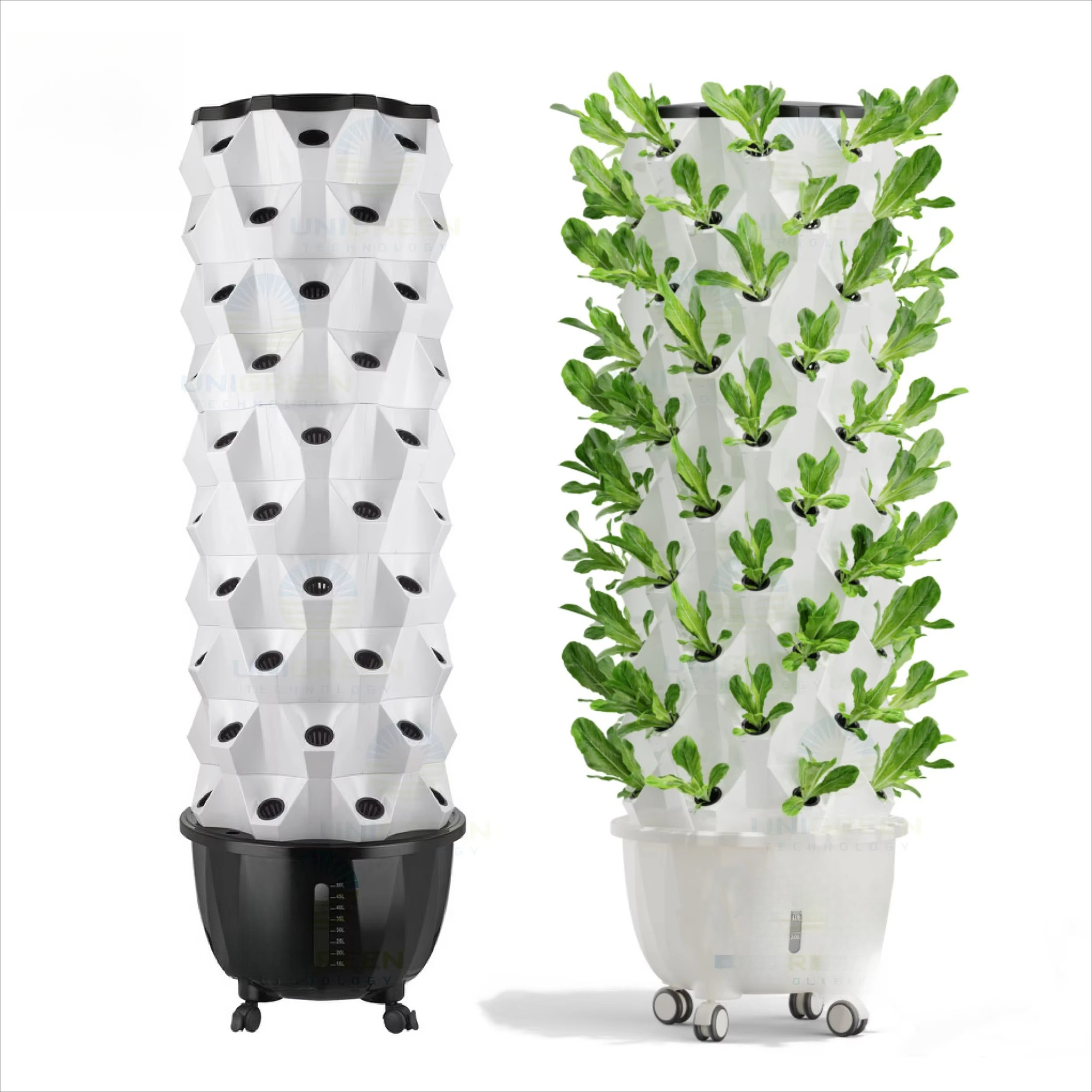 Vertical Garden Tower Wheels M - Hydroponic Farming Agriculture reseña y precio