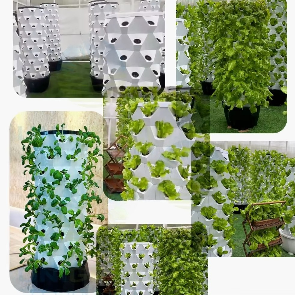 Vertical Garden Tower Wheels M - Hydroponic Farming Agriculture reseña y precio