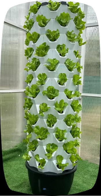 Vertical Garden Tower Wheels M - Hydroponic Farming Agriculture reseña y precio