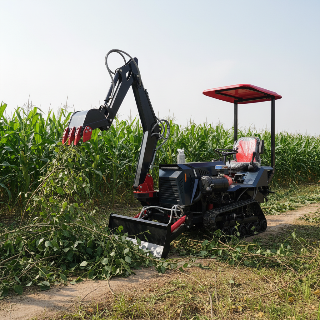 Mini Crawler Tractor For Garde - Agriculture Gardening Farming reseña y precio