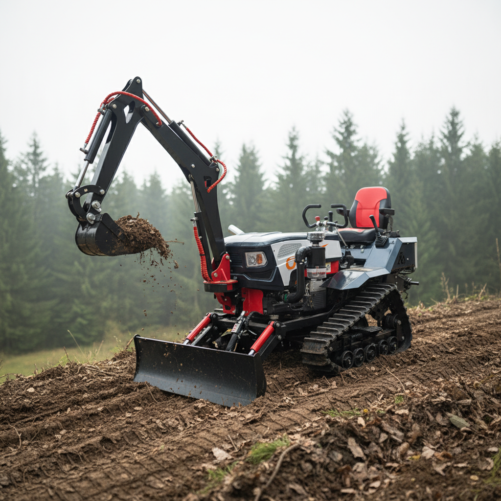 Mini Tracked Farm Tractor 35HP - Agriculture Gardening Farming reseña y precio