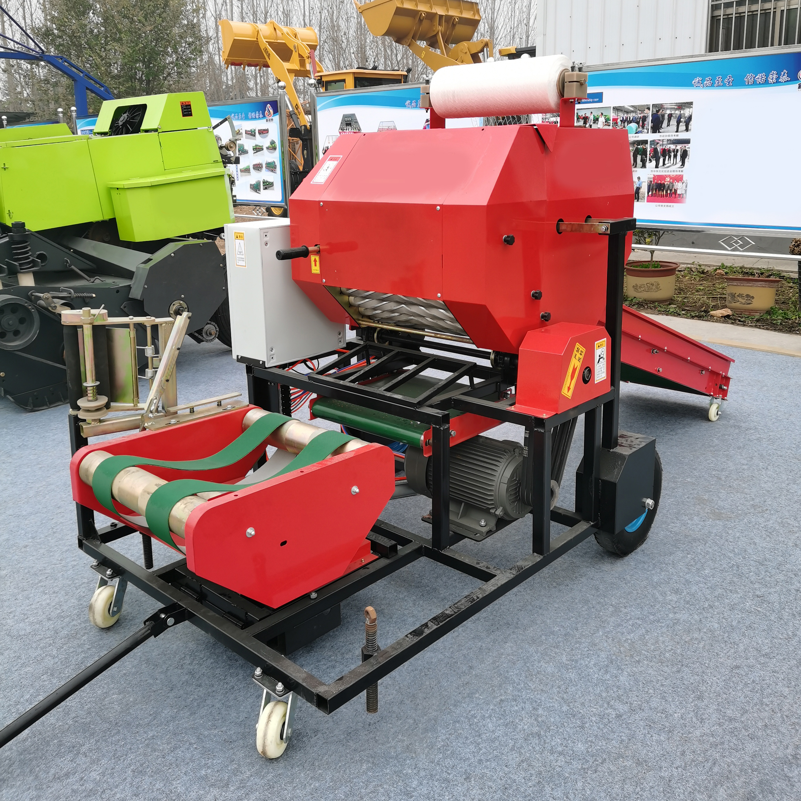 Green Storage Corn Stalk Baler - Silage Baler Machine reseña y precio