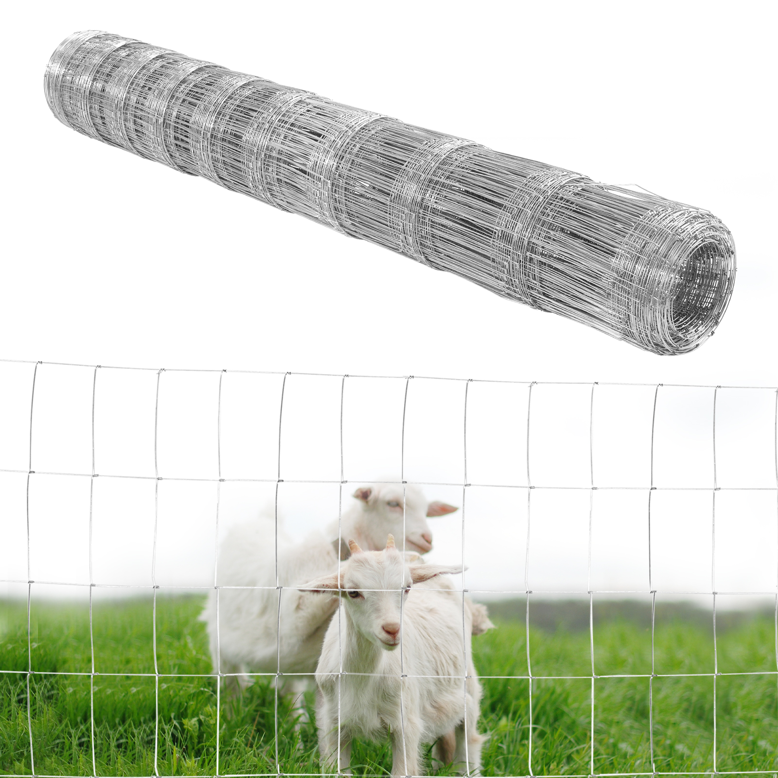5FT/6FT Metal Farm Fence Net A - Agriculture Gardening Farming reseña y precio